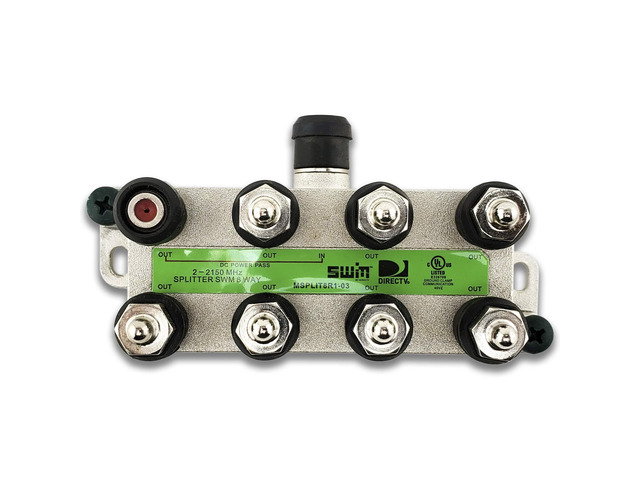 Directv 8-Way Wide Band Splitter for SWM LNB