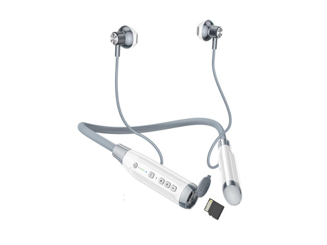 Wireless Bluetooth Earbuds Neckband with TF Card Slot, 200H Playtime Headphones,Waterproof in-Ear Earphones with Power Display Magnetic ENC Noise...