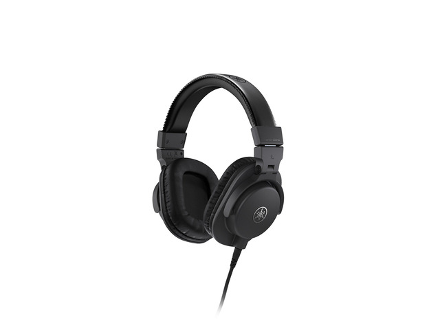 HPH-MT5 Studio Headphones - Foldable Monitor Headphones with 3m Cable and 6.3mm Standard Stereo Adapter Plug, Black