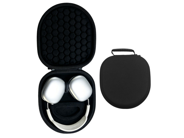 Hard Case,Smart Case for Apple AirPods Max and Airpods Max 2 Built-in Sleep Mode,Travel Protective Carrying Case,Shock-Resistant Storage BoxBlack