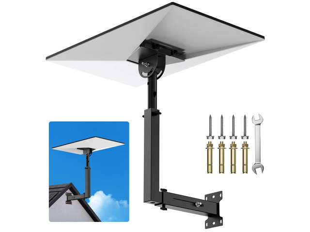 Starlink Mount for Standard 4/4X/Gen 3, Adjustable Starlink Wall Mount Heavy-Duty Manganese Steel Starlink V4 Mount, 360° Rotation & Telescoping...