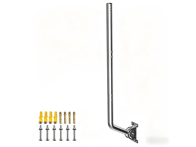 Universal Heavy Duty 430 Stainless Steel Antenna Mount & Mast J-Pole Bracket for Outdoor Antennas, Starlink, Weather Stations, WiFi Extenders,...