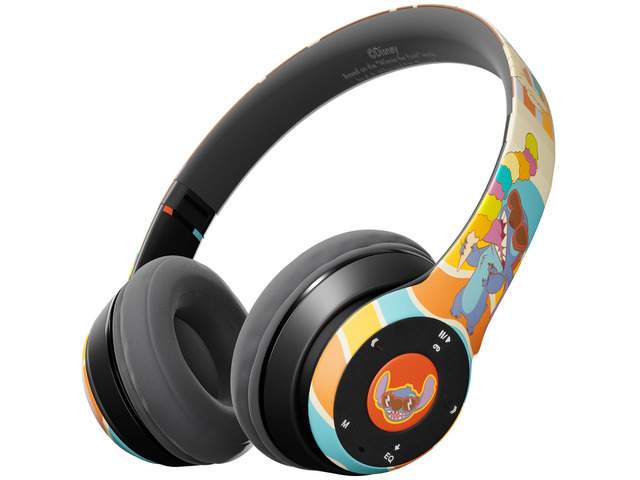 Disney Stitch Beach Day Bluetooth Over-Ear Headphones, Wireless Foldable Headset with Built-in Microphone - Stitch Beach Day Design, for Adults and...