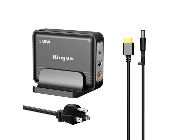 KingMa GaN Laptop Charger, 3-Port Portable Charger Fast USB Charging Station for Multiple Devices for Gaming and Engineering Laptops for HP...