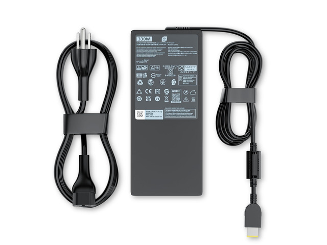 330W Slim GaN Charger Fit for Lenovo Legion Pro Gaming Laptop 20V 16.5A 20V 16.5A Fast Charging Slim Design Stable Power Multiple Protection Fits...
