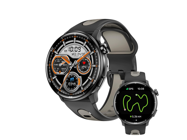 Smart Watch with GPS Tracker, 1.43' AMOLED Screen Military Smartwatches Compass, Bluetooth Call Answer/Dial, Multiple Sports Modes Fitness Watch...