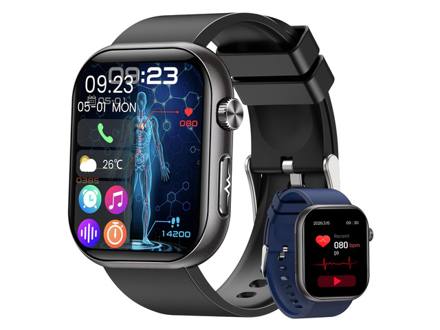 Smart Watches for Men Women, Android/iPhone, Answer & Make Call Fitness Watch 1.95' Fitness Tracking Smartwatch, 24/7 Health Monitoring, Sleep...