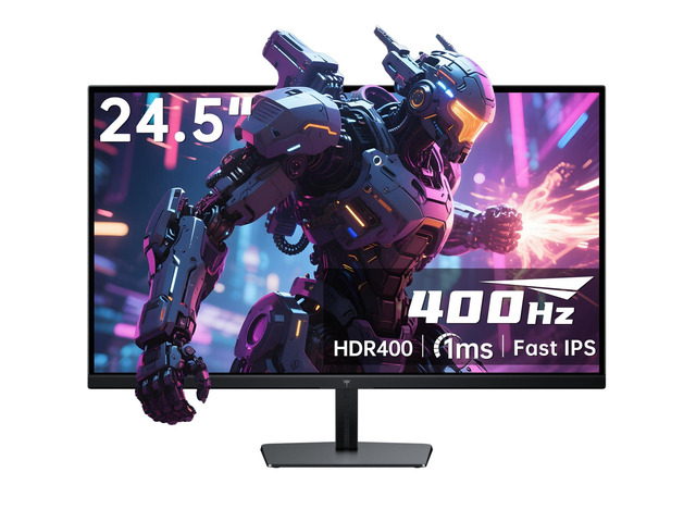 24.5 Inch 400Hz Gaming Monitor, 240Hz Monitor 1080P, Fast IPS, H25X7 Adaptive Sync w/ 1ms, HDR 400, 128%sRGB, HDMI DisplayPort, 360Hz Monitors...