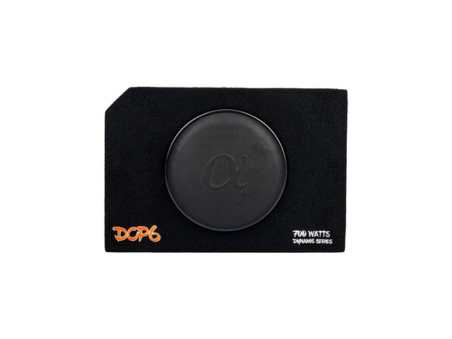 Dynamis DCP6 6.5 inch 600 Watts 4-Ohm Shallow Mount Flat Enclosed Sub woofer in Ported Vented Box for Tight Spaces in Cars and Trucks, Slim Thin...