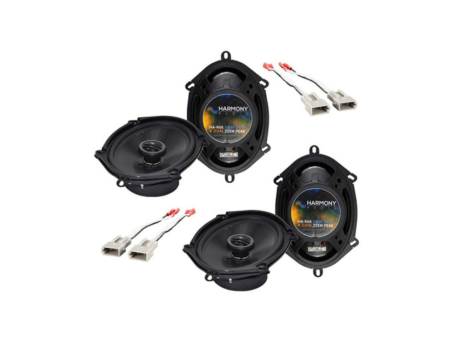 Fits Ford Thunderbird 1989-1997 5x7 6x8 Speakers with Harness Car-ready Rhythm Series 225 Watt pair, plug-and-play wiring, no splicing needed,...
