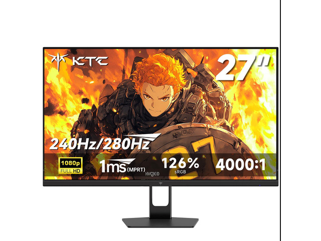 27 Inch 280Hz Gaming Monitor, 1080P FHD PC Monitor Gamer 240Hz,H27E22P 1ms MPRT, Fast VA,126% sRGB, Adaptive Sync, 4000:1 Contrast Ratio,...