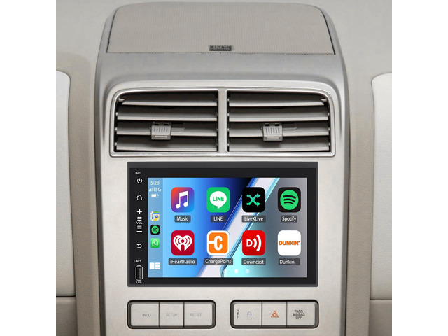 Car Stereo for Lincoln Mkx 2007-2009, 4 Core 7 inch Touch Screen Car Radio Wireless CarPlay Andriod Auto, Bluetooth, GPS Navi, SWC, WiFi, FM,...