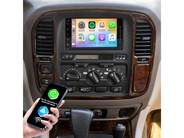 7'' Android Radio for Toyota Land Cruiser 100 1998-2007, Touch Screen Upgrade Car Play Stereo with Carplay/Android...