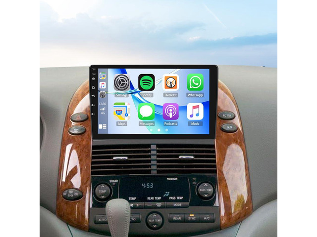 Android Radio for Toyota Sienna 2004-2010 with Wireless Carplay/Android Auto, Car Radio Stereo 9 Inch Touch Screen for Corolla with GPS...