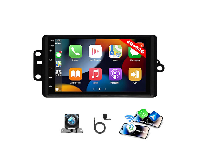 4+64G Car Stereo Radio for Chevy Silverado Tahoe GMC Sierra Yukon 2003-2006 7' Touch Screen Car Radio with Wireless Carplay Android Auto,GPS...