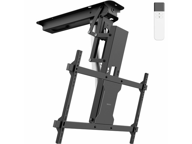 Electric Ceiling TV Mount for 23 to 55 inch Screens, Flip Down Motorized Pitched Roof VESA Mount, MOUNT-E-FD55