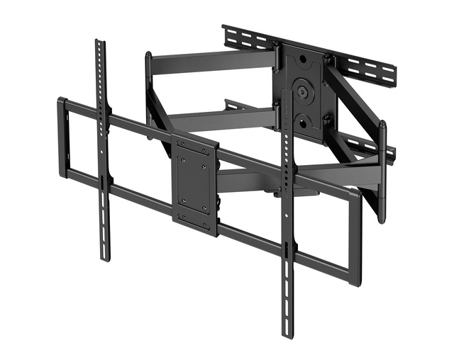 60 to 120 inch Large Screen Heavy Duty TV Wall Mount for LCD LED Flat and Curved Screens, Long Arm Articulating Swivel Mount, Max VESA 900x600mm,...
