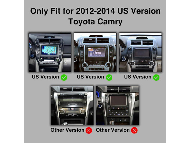 2+64G Android 14 Car Stereo Radio for Toyota Camry 2012 2013 2014, 9'IPS Touch Screen Car Radio for Camry Head Unit with Wireless Carplay Android...