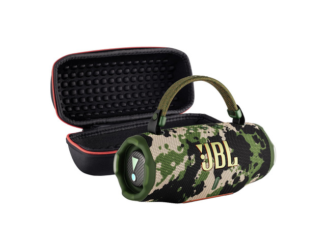 Charge 6 Portable Bluetooth Speaker (Squad) IP68 Waterproof, DustProof, and DropProof, Outdoor Wireless Audio 28Hrs Playtime + Travel Case Bundle
