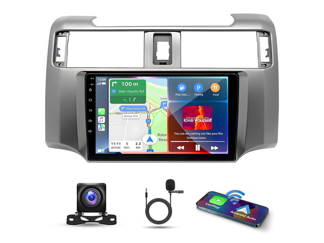 9 Inch Android 13 Car Stereo for Toyota 4Runner 2009-2019 IPS Touch Screen Double Din Car Radio Receiver w/Wireless Carplay Android Auto GPS...