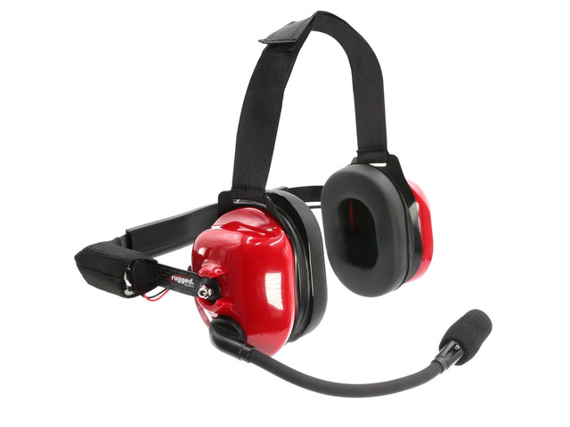 H80 Linkable Behind-the-Head Track Talk Headset Connects to NASCAR Scanners and Nitro Bee Race Receivers - 24dB NRR, Noise-Canceling Mic & 3.5mm...