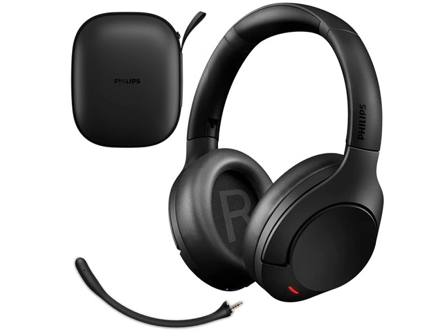 Wireless Headphones Noise Cancelling, Stereo Over Ear Wireless Headphones with Removable Mic, Bluetooth Headset with Microphone, Lightweight and...