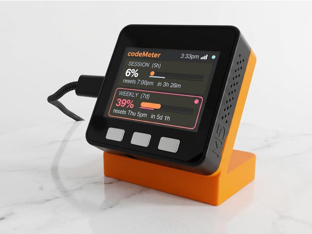 codeMeter Claude Code Usage Monitor, Supports Pro Max Team & Enterprise Plans, 5 Hour and Weekly Usage Display, Anthropic Usage Meter, Developer...