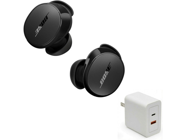 QuietComfort Earbuds Bundle with Fast Charger - True Wireless Bluetooth Earbuds with Active Noise Cancellation and Mic, USB-C Charging, IPX4...