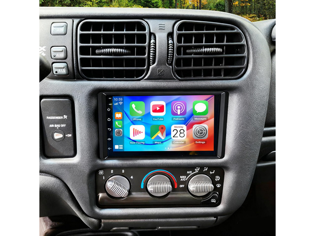 2+64G 2 Din Car Stereo Upgrade for 2002 2003 2004 Chevrolet ZR2 S10 Android 14 Radio Replacement 7' IPS Touch Screen Head Unit w/Wireless CarPlay...