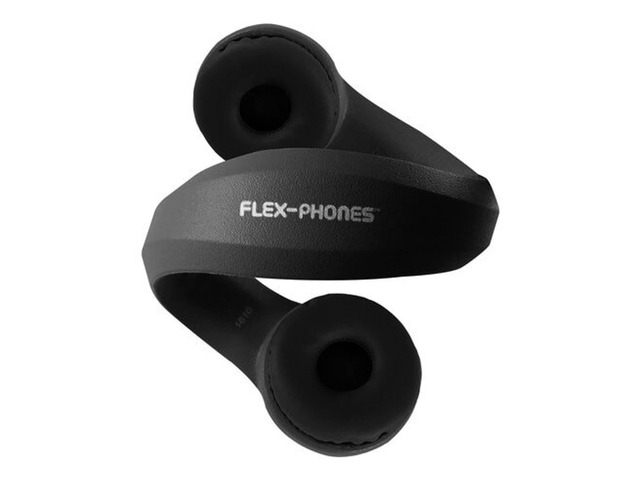 FlexPhones Kids Foam Headphones 10Pack Durable EVA Foam, VolumeLimited 85 dB, ChewResistant DuraCord, Safe BPAFree Design for Classroom Use Black