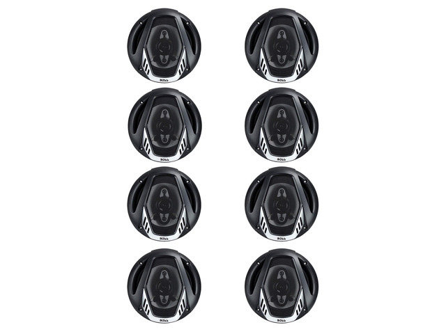BOSS Audio MR6W 6.5' 180W Dual Cone Marine/Boat Speakers, White, 4 Pairs Lightweight All-Purpose Design with Strap for Indoor & Outdoor Fitness,...