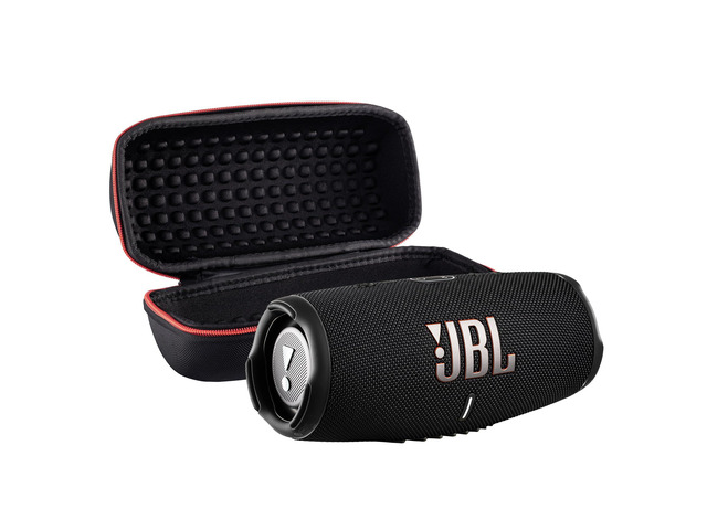 Charge 5 Wireless Bluetooth Speaker (Black) Rugged IP67 Waterproof Outdoor Audio with Deep Bass & 20H Playtime Includes Protective Travel Case...
