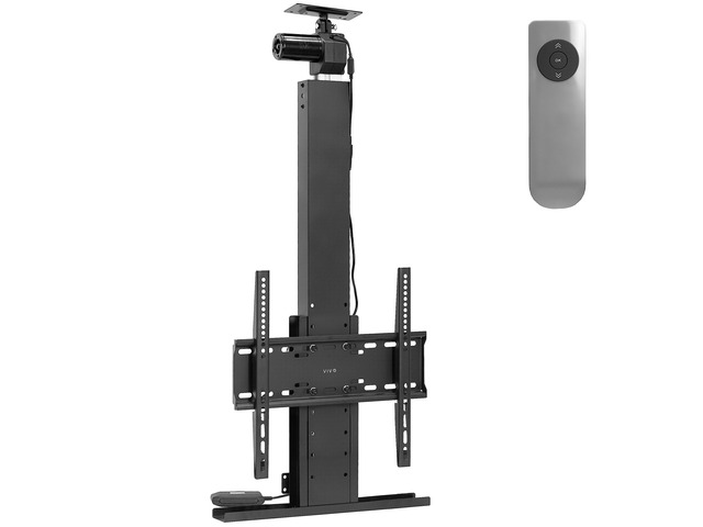 Black Drop Down Ceiling TV Mount for 32 to 55 in Screens, MOUNT-E-DN55 Motorized Flip Down TV Mount, Electric Television Bracket with Remote...
