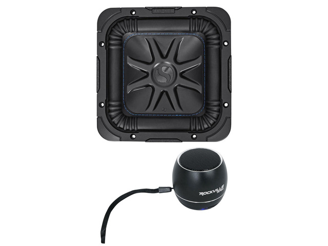 Bundle: (1) Kicker L7S84 8' 900 Watt Solobaric L7S Car Audio Subwoofer Solo-baric Bundle with (1) Rockville RPB2-BLACK Handheld Wireless Portable...