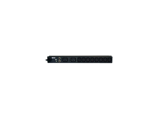 Basic PDU, 14 Outlets (12 C13, 2 C19), 100-240V, C20, C14/L6-20P/L5-20P/5-20P/5-15P, 1.6/3.8kW, 10 ft. Cord, 1U Rack-Mount Single-Phase PDU (PDUNV)