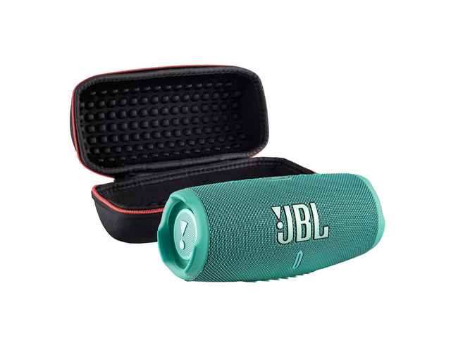 Charge 5 Wireless Bluetooth Speaker (Teal) Rugged IP67 Waterproof Outdoor Audio with Deep Bass & 20H Playtime Includes Protective Travel Case...