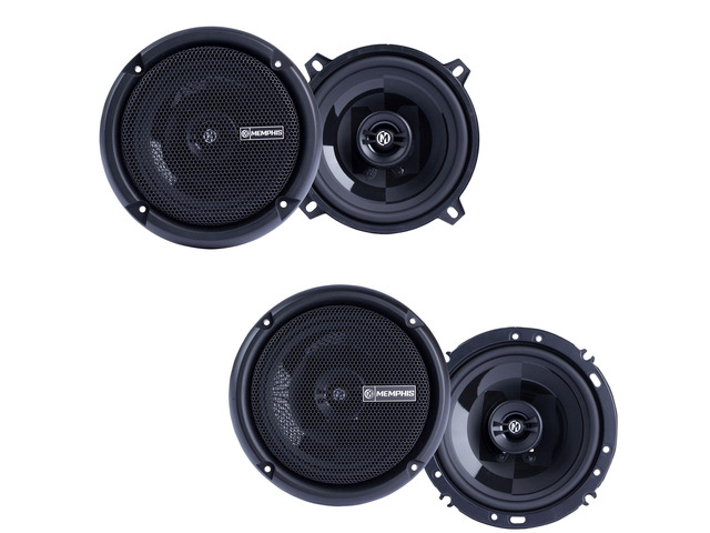 PRX5 & PRX602 1-Pair Coaxial Speaker Bundle Includes 1 pair of PRX5 5.25 in coaxial speakers and 1 pair of PRX602 6.5 in coaxial speakers
