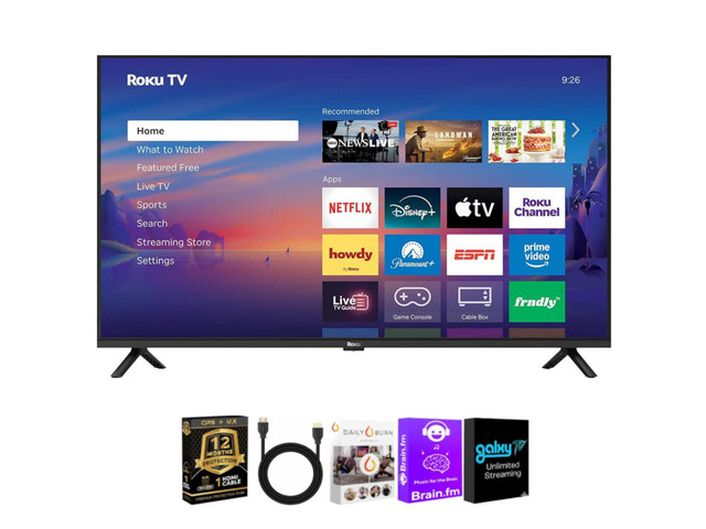 40 Inch Class Select Series 1080p Full HD Smart TV WiFi LED Display Voice Remote Streaming Apps Included HDMI Cable Streaming Bundle 12 Month CPS...