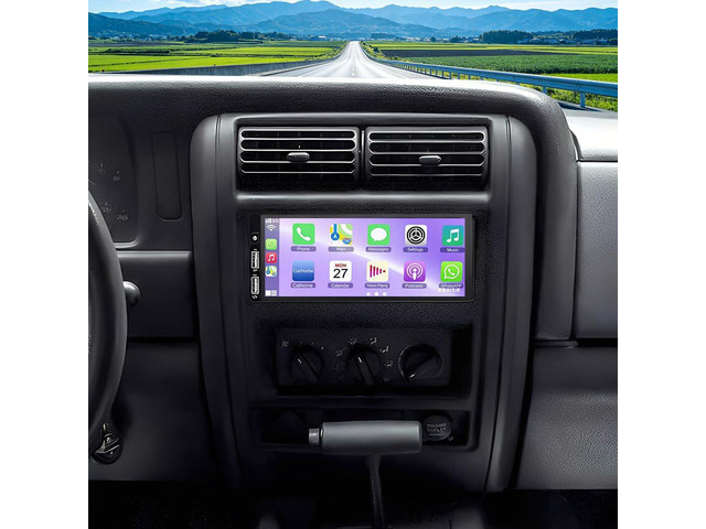 Car Stereo for Jeep Cherokee XJ 1997-2001 with Wireless Carplay and Android Auto, 6.86' IPS Touchscreen 2G+32G Car Radio Support Bluetooth WiFi GPS...