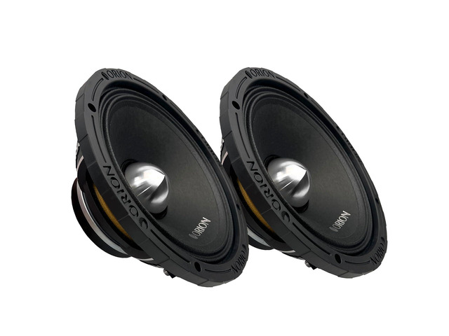HCCA HCCA82N 8' Neodymium Midrange Speakers, 2000W Pair 500W RMS, 2-Ohm Impedance, 2.5' Voice Coil, Neodymium Motor