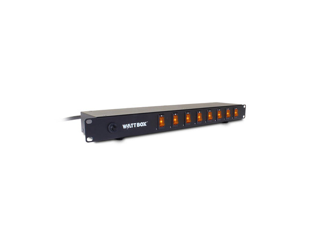 Rack Mount Power Strip with 8 Individual On/Off Switched Outlets WB-100-RSW-8