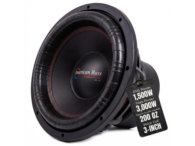 XFL 15' 4 Ohm 3000 Max Watts Car Subwoofer (15, in)