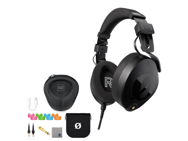 Rode NTH-100 Professional Over-Ear Headphones with Gator G-Headphone-CASE Molded Case for Folding & Non-Folding Headphones, Lightning to 3.5 mm...