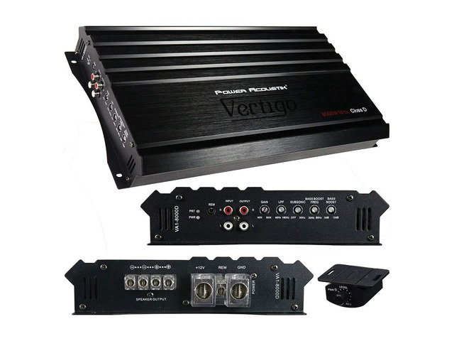 VA1-8000D Monoblock 8000W Subwoofers Speakers Bass Amplifier New