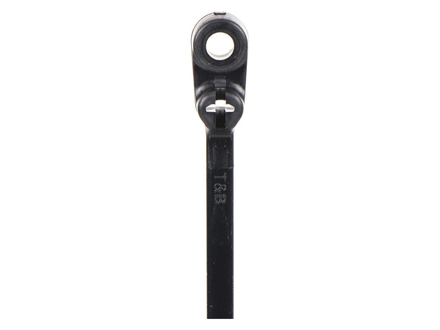Cable Tie, Mountable, 7.8 in, Black, PK1000