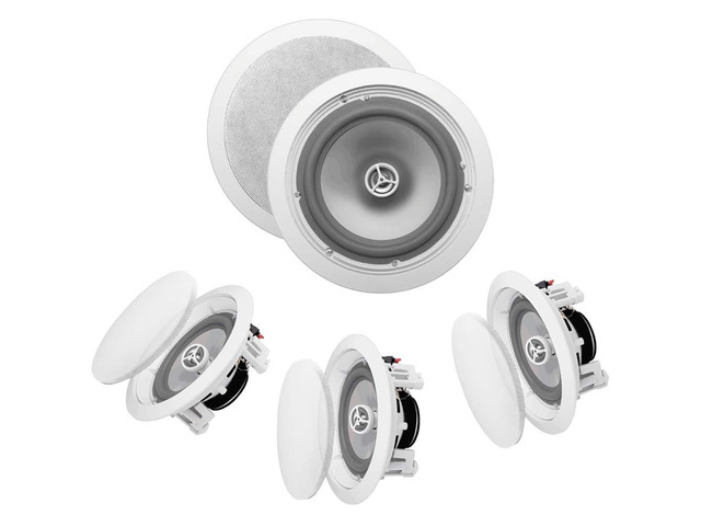 ICE800WRS 8' in-Ceiling/in-Wall 300W Water-Resistant Outdoor Speaker Set of 4 Speakers