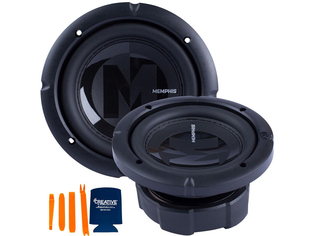 Two Power Reference 6.5' Selectable 2 or 4 Ohm Subwoofers