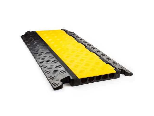 5 Channels Cable Protector Ramp, 11,000 lbs Capacity