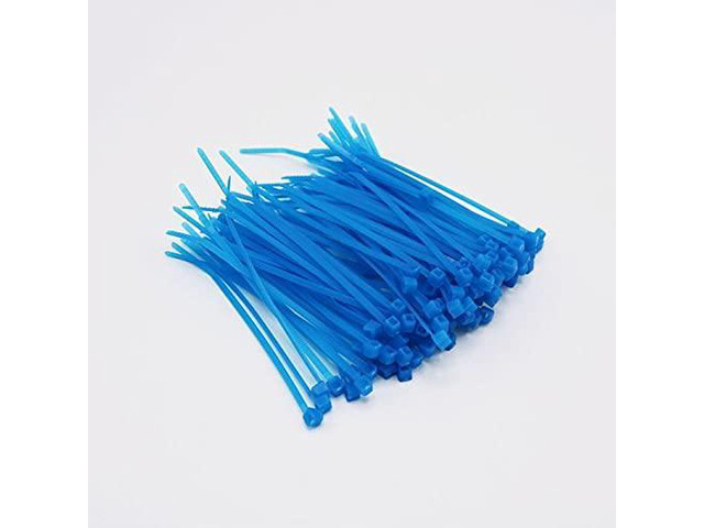 14' Tefzel Cable Ties - Aqua (100/pack)