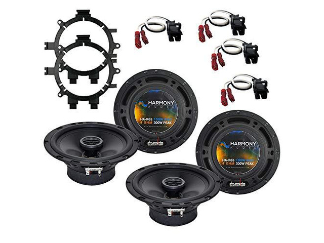 Fits GMC Yukon XL 2001-2002 Speaker Upgrade Package R5 R65 6.5 and 5.25 inch coaxial set, direct OEM replacement kit, easy door install, made for...